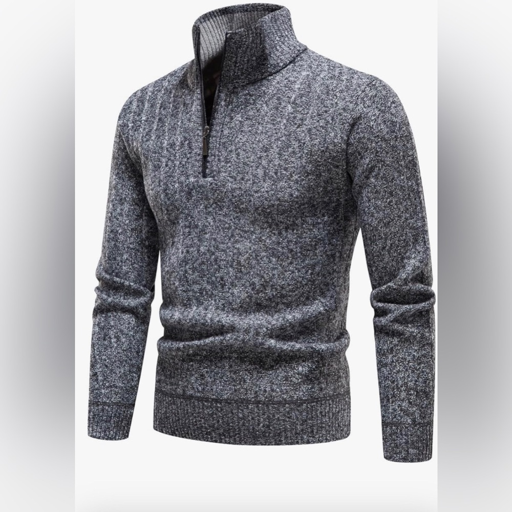 NWT, Men’s Sweater, size large, color Dark Grey
